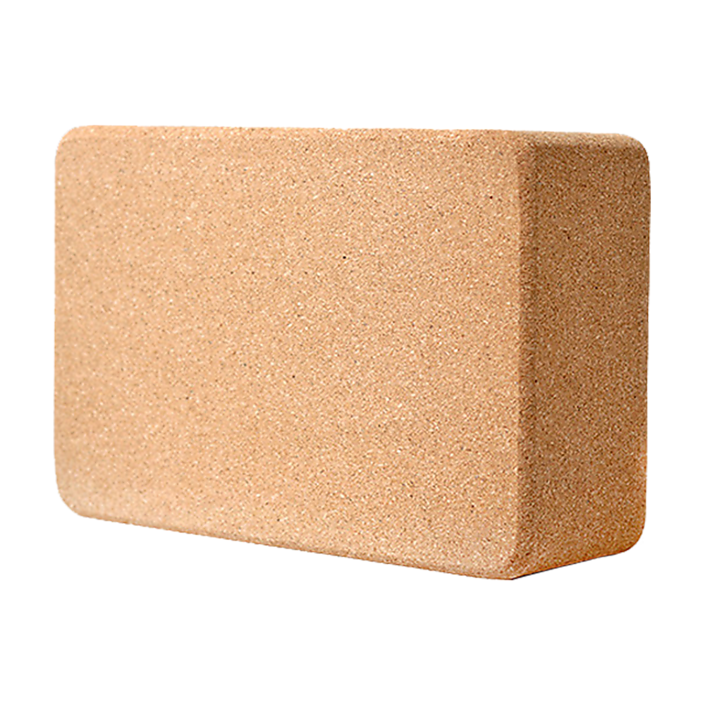 2x ECO-Friendly Cork Yoga Block Organic Yoga Prop Accessory Exercise Brick