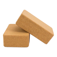 Thumbnail for 2x ECO-Friendly Cork Yoga Block Organic Yoga Prop Accessory Exercise Brick