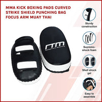 Thumbnail for MMA Kick Boxing Pads Curved Strike Shield Punching Bag Focus Arm Muay Thai