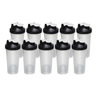 Thumbnail for 10x 700ml GYM Protein Supplement Drink Blender Mixer Shaker Shake Ball Bottle