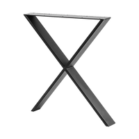 Thumbnail for X Shaped Table Bench Desk Legs Retro Industrial Design Fully Welded