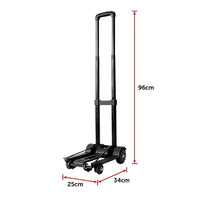 Thumbnail for Portable Cart Folding Dolly Push Truck Hand Collapsible Trolley Luggage 70Kg