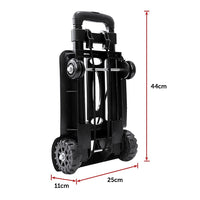 Thumbnail for Portable Cart Folding Dolly Push Truck Hand Collapsible Trolley Luggage 70Kg