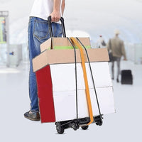 Thumbnail for Portable Cart Folding Dolly Push Truck Hand Collapsible Trolley Luggage 70Kg