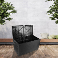 Thumbnail for Patio Deck Box Outdoor Storage Plastic Bench Box 450 Litre