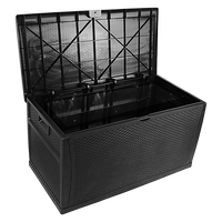 Thumbnail for Patio Deck Box Outdoor Storage Plastic Bench Box 450 Litre