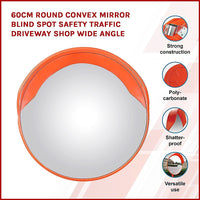 Thumbnail for 60cm Round Convex Mirror Blind Spot Safety Traffic Driveway Shop Wide Angle