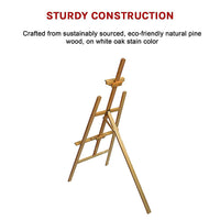 Thumbnail for Pine Wood Easel Artist Art Display Painting Shop Tripod Stand Wedding