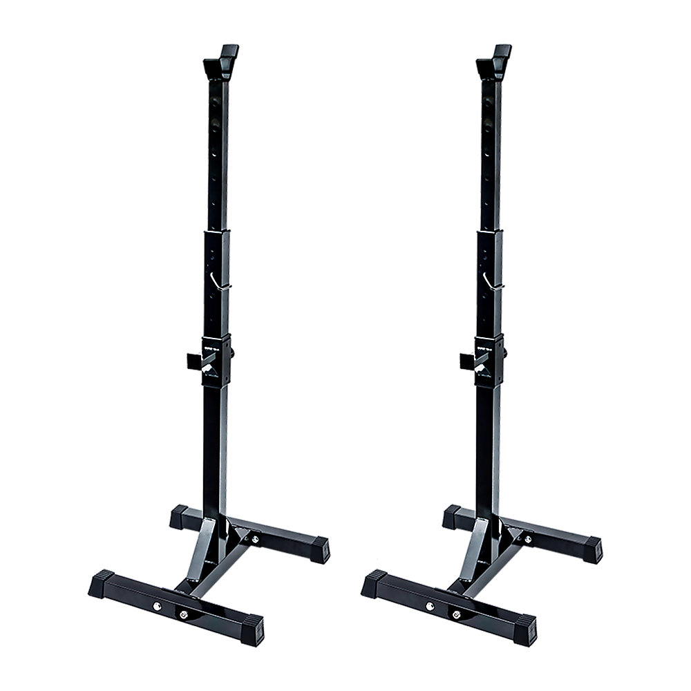 Pair of Adjustable Squat Rack Sturdy Steel Barbell Bench Press Stands GYM/HOME