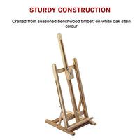 Thumbnail for Tabletop Easel Wood Studio H-Frame Artist Art Display Painting Shop Tripod Stand Wedding