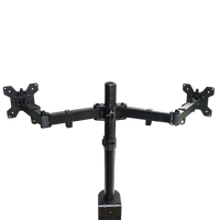Thumbnail for Dual LCD Monitor Desk Mount Stand Adjustable Fits 2 Screens Up To 27