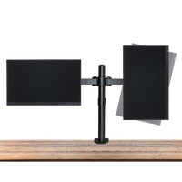 Thumbnail for Dual LCD Monitor Desk Mount Stand Adjustable Fits 2 Screens Up To 27