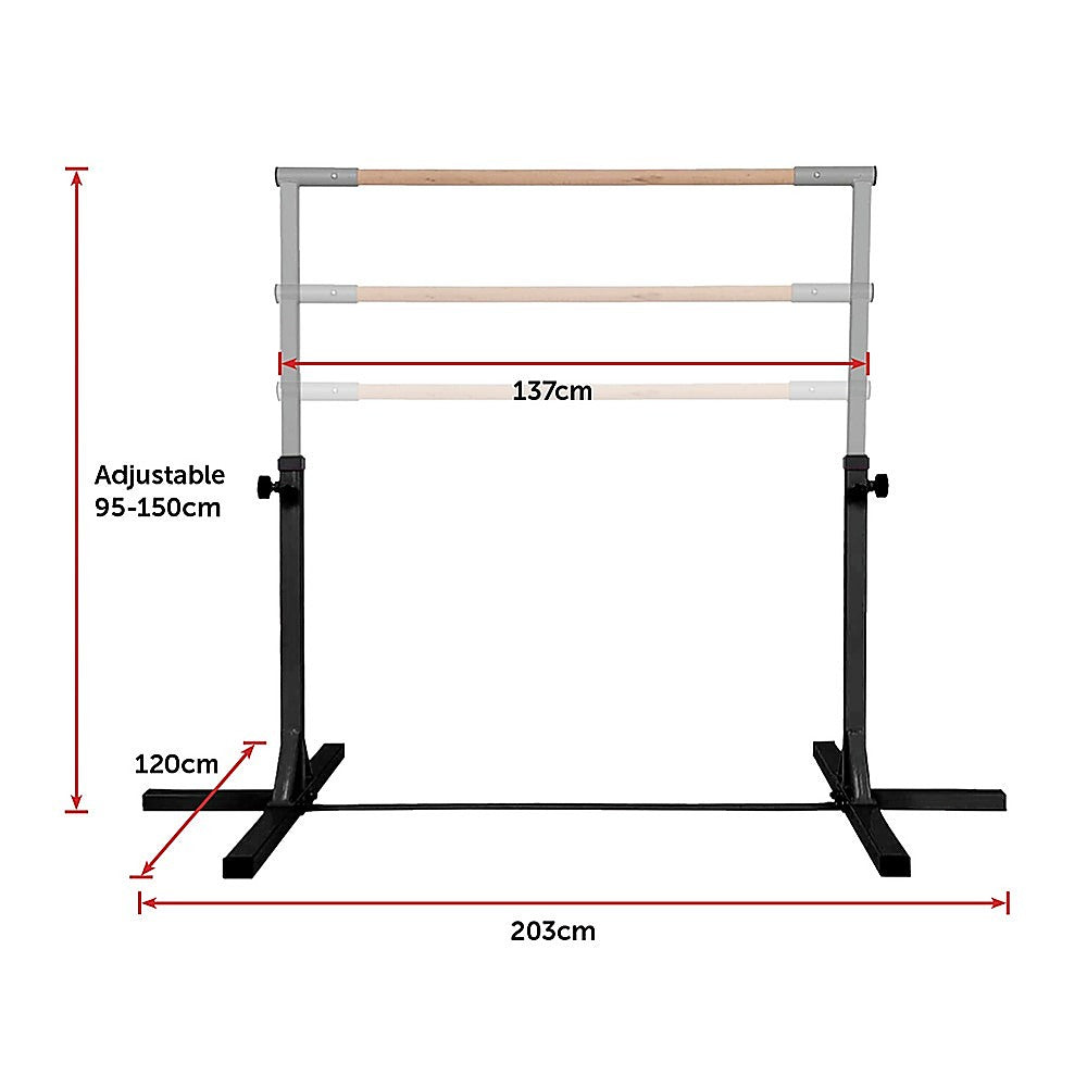 Gymnastics Training Bar Kids Adjustable Horizontal Kip Fitness Gym Equipment