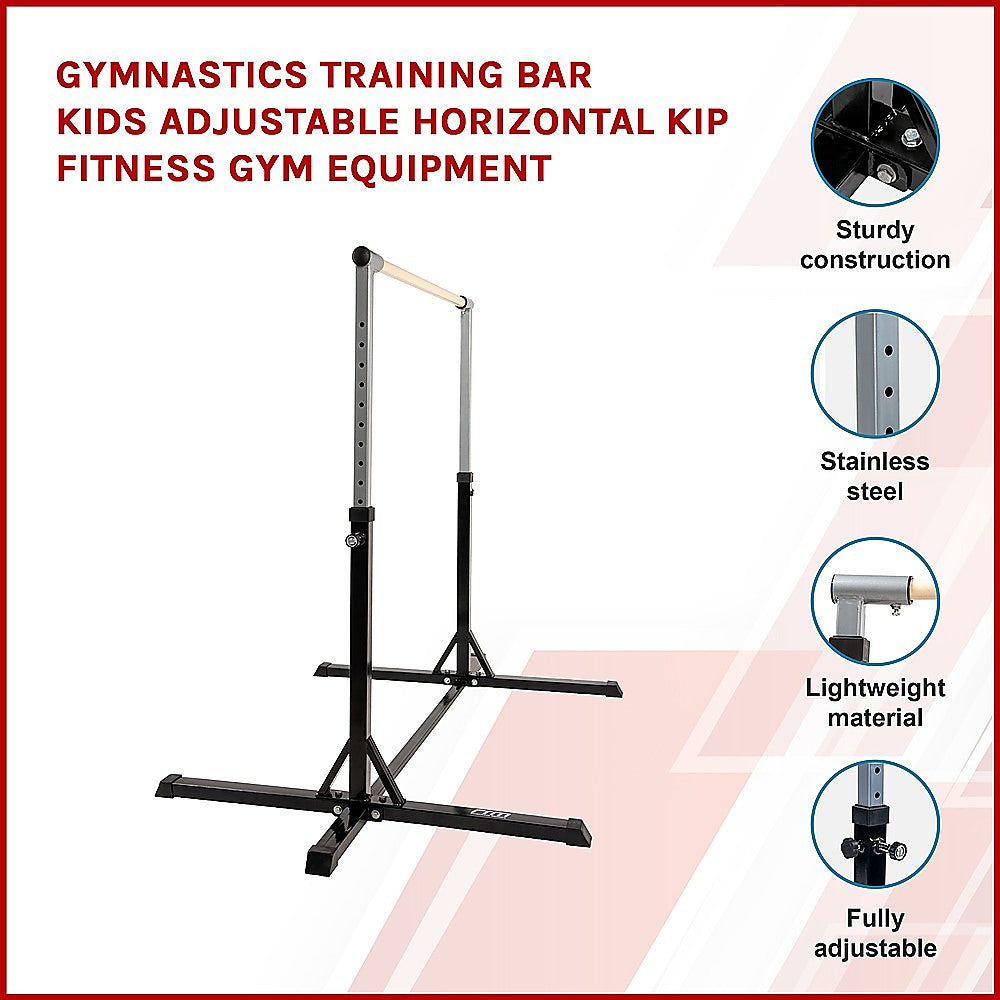 Gymnastics Training Bar Kids Adjustable Horizontal Kip Fitness Gym Equipment