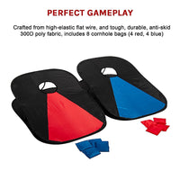 Thumbnail for Collapsible Portable Corn Hole Boards With 8 Cornhole Bean Bags, Carry Case