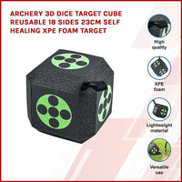 Thumbnail for Archery 3D Dice Target Cube Reusable 18 Sides 23CM Self Healing XPE Foam Target