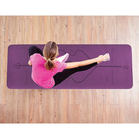 Thumbnail for 8mm TPE Yoga Mat Exercise Fitness Gym Pilates Non Slip Dual Layer