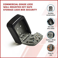 Thumbnail for Commercial Grade Lock Wall Mounted Key Safe Storage Lock Box security