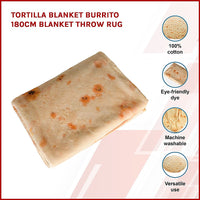 Thumbnail for Tortilla Blanket Burrito 180cm Blanket Throw Rug