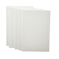 Thumbnail for 5 pack of 20x30cm Artist Blank Stretched Canvas Canvases Art Large White Range Oil Acrylic Wood