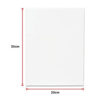 Thumbnail for 5 pack of 20x30cm Artist Blank Stretched Canvas Canvases Art Large White Range Oil Acrylic Wood