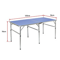 Thumbnail for 152cm Portable Tennis Table, Folding Ping Pong Table Game Set