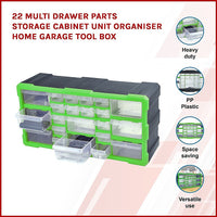 Thumbnail for 22 Multi Drawer Parts Storage Cabinet Unit Organiser Home Garage Tool Box