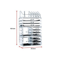 Thumbnail for 11 Drawers Clear Acrylic Tower Organiser Cosmetic jewellery Luxury Storage Cabinet