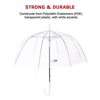 Thumbnail for 5x Clear Transparent Rain Walking Umbrella Parasol PVC Dome Wedding Party Favour