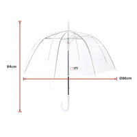 Thumbnail for 5x Clear Transparent Rain Walking Umbrella Parasol PVC Dome Wedding Party Favour