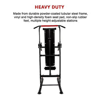 Thumbnail for Power Tower Pull Up Weight Bench Dip Multi Station Chin Up Home Gym Equipment