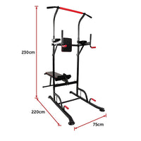 Thumbnail for Power Tower Pull Up Weight Bench Dip Multi Station Chin Up Home Gym Equipment