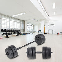 Thumbnail for 20kg Dumbbell Set Home Gym Fitness Exercise Weights Bar Plate