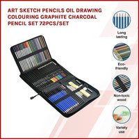 Thumbnail for Art Sketch Pencils Oil Drawing Colouring Graphite Charcoal Pencil Set 72pcs/set