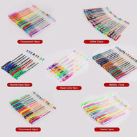 Thumbnail for Glitter Gel Pens (100 pack) with 2.5X More Ink - Craft, Kids & Adult Colouring