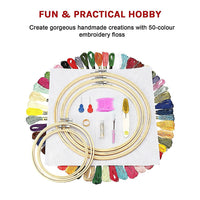 Thumbnail for Embroidery Starter Kit Cross Stitch Kit DIY Hand Craft Stitch 50 Color Kit