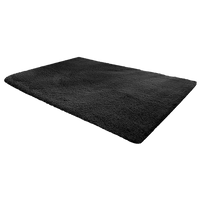 Thumbnail for 230x200cm Floor Rugs Large Shaggy Rug Area Carpet Bedroom Living Room Mat - Black