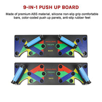 Thumbnail for 9 in 1 Push Up Board Yoga Bands Fitness Workout Train Gym Exercise Pushup Stand