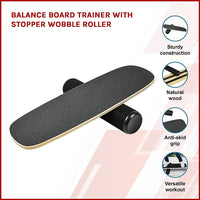 Thumbnail for Balance Board Trainer with Stopper Wobble Roller