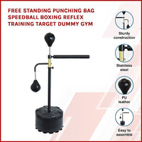 Thumbnail for Free Standing Punching Bag Speedball Boxing Reflex Training Target Dummy Gym