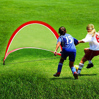 Thumbnail for Portable Kids Soccer Goals Set – 2 Pop Up Soccer Goals, Cones, Goal Carry Bag