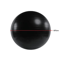 Thumbnail for 75cm Static Strength Exercise Stability Ball with Pump