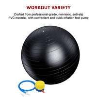 Thumbnail for 75cm Static Strength Exercise Stability Ball with Pump