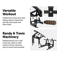 Thumbnail for Heavy Duty Wall Mounted Power Station - Knee Raise - Pull Up - Chin Up -Dips Bar