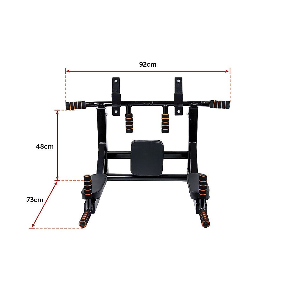 Heavy Duty Wall Mounted Power Station - Knee Raise - Pull Up - Chin Up -Dips Bar