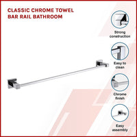 Thumbnail for Classic Chrome Towel Bar Rail Bathroom