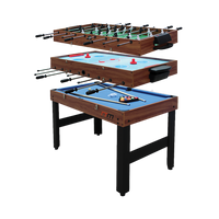 Thumbnail for 4FT 3-in-1 Games Foosball Soccer Hockey Pool Table