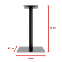 Thumbnail for Steel Square 45cm Restaurant Cafe Office Table Base Leg