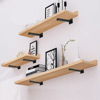 Thumbnail for 20cm Floating Shelf Brackets Industrial Metal Shelving Supports 4-Pack