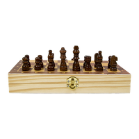 Thumbnail for Chess Board Games Folding Large Chess Wooden Chessboard Set Wood Toy Gift